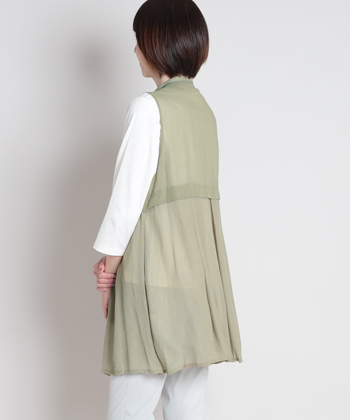 50ボイル楊柳ロングベスト  KANSAI BIS(カンサイビス)