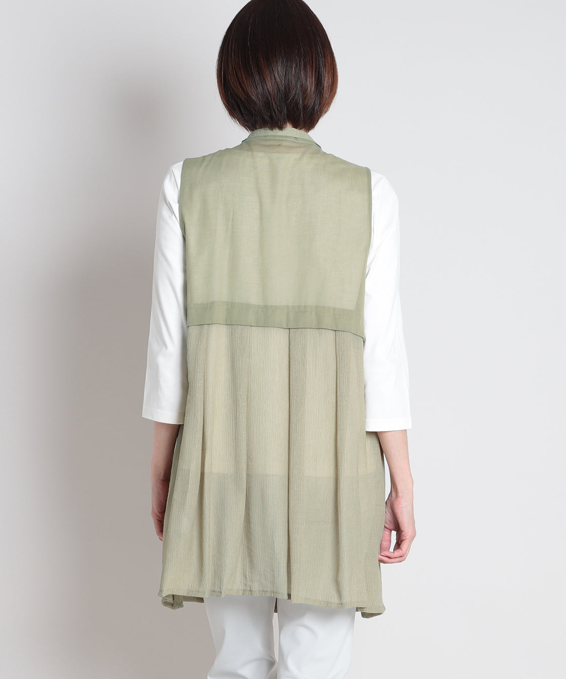 50ボイル楊柳ロングベスト  KANSAI BIS(カンサイビス)