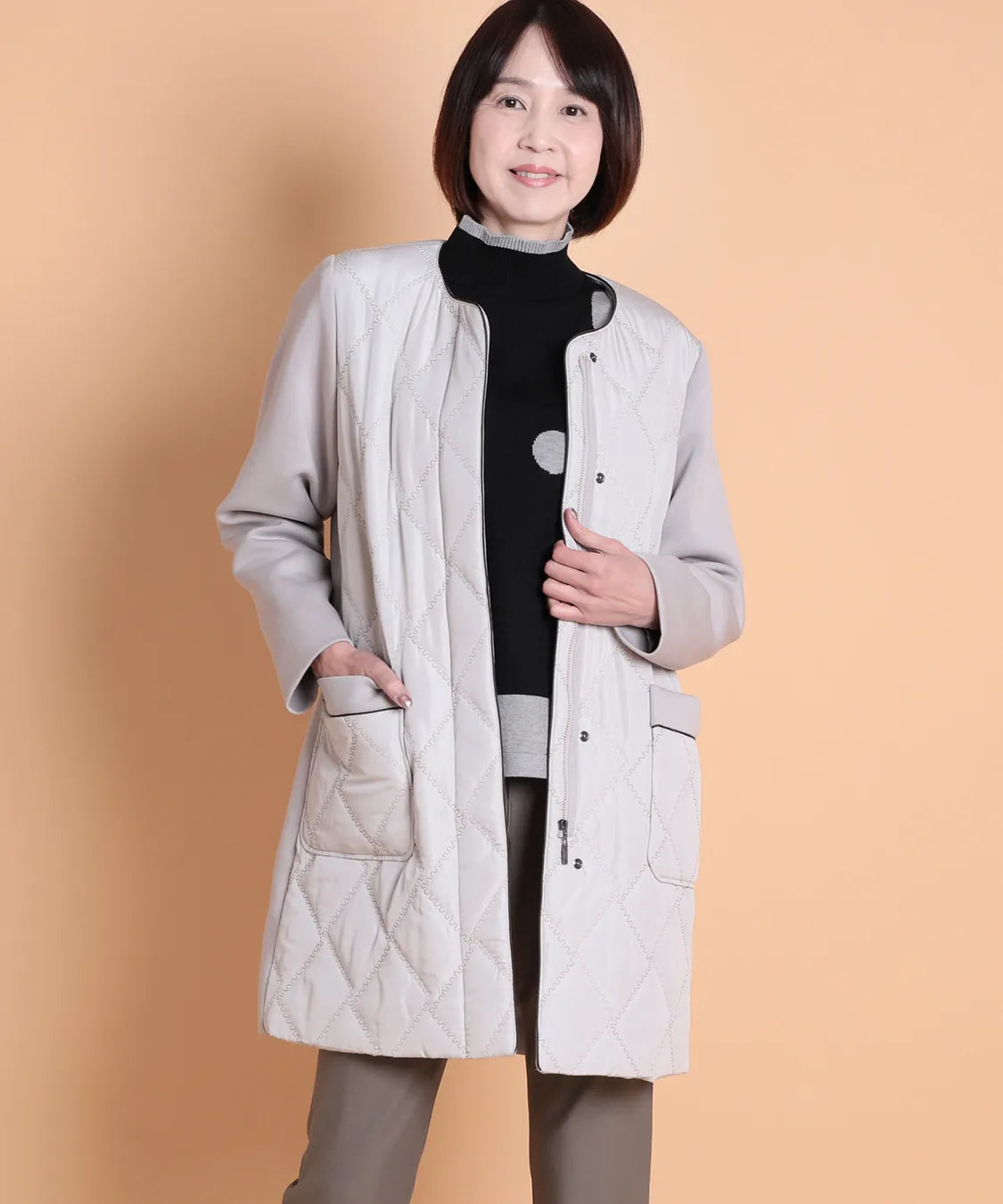 ダンボールニット×中綿キルトコート M'ID KANSAI YAMAMOTO (ミッド カンサイ ヤマモト)