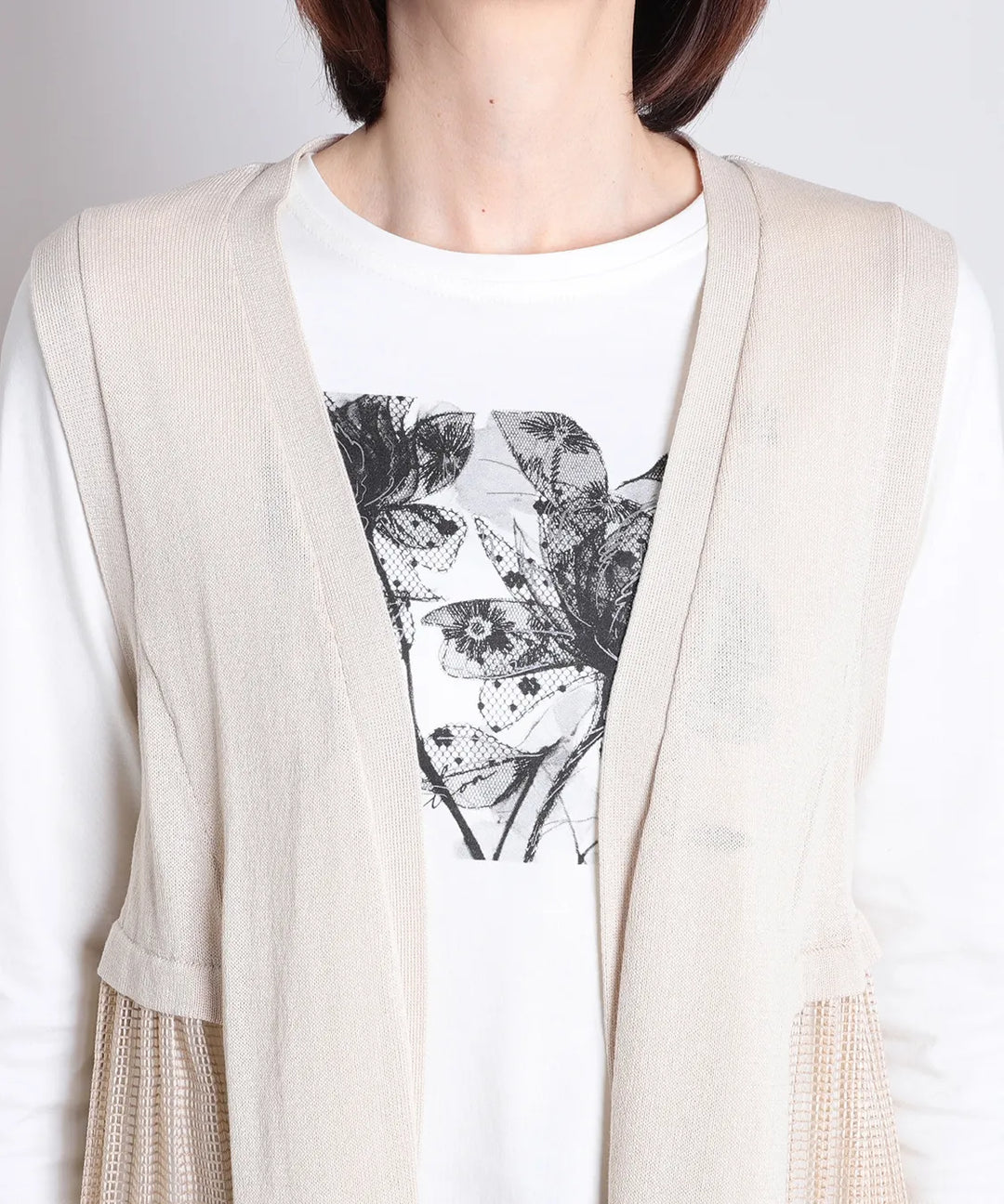 ニット×メッシュベスト KANSAI BIS(カンサイビス)公式ストア 50代60代