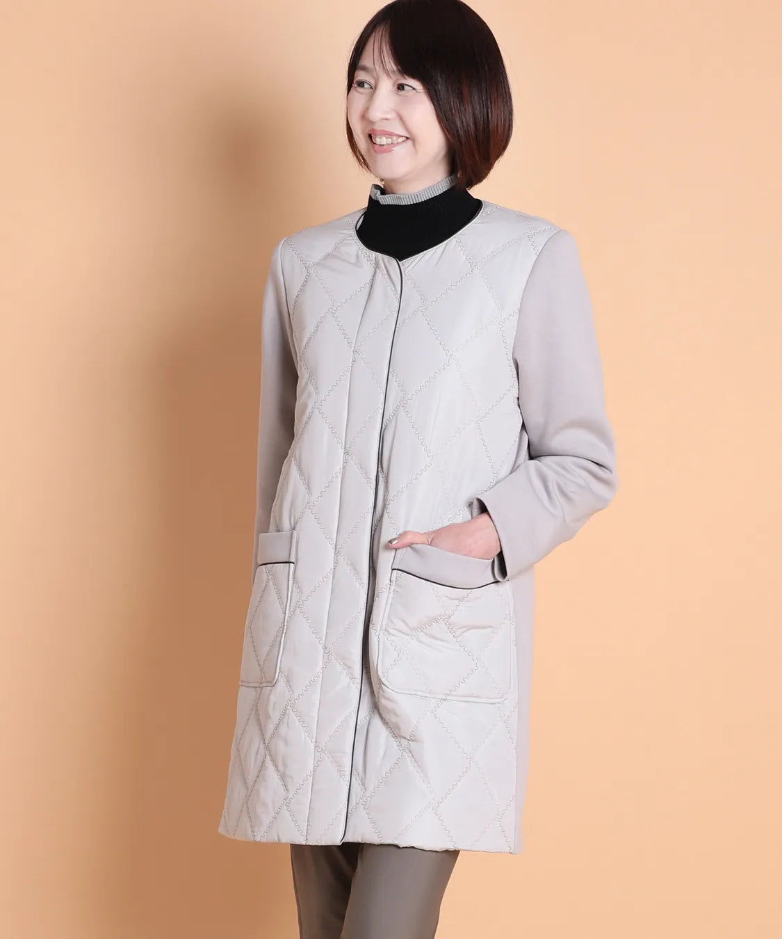 ダンボールニット×中綿キルトコート M'ID KANSAI YAMAMOTO (ミッド カンサイ ヤマモト)