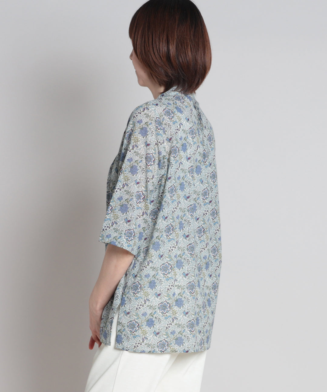 リバティ タラメアシルスムースピンタックロングブラウス リバティ