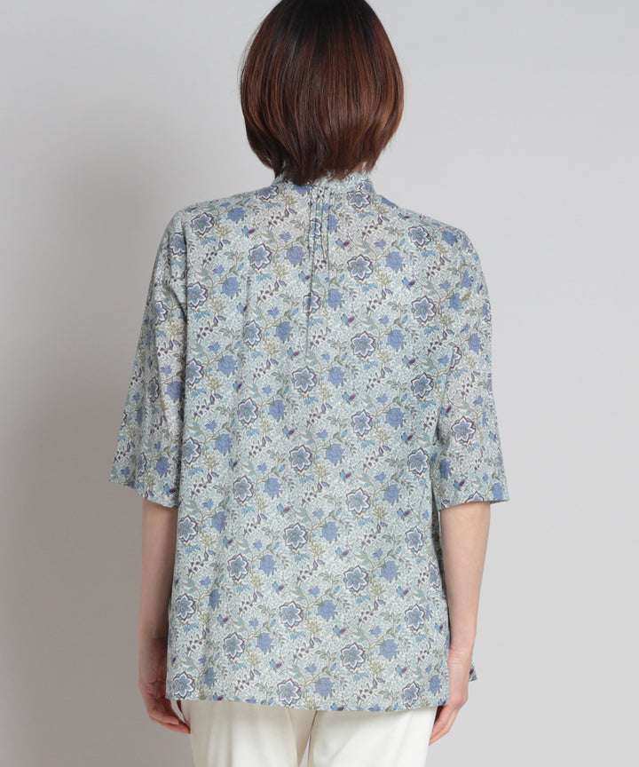 リバティ タラメアシルスムースピンタックロングブラウス リバティ