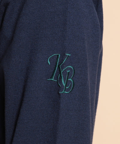 KAMSAI BIS(カンサイビス) イージーケアロゴ刺繍プルオーバー