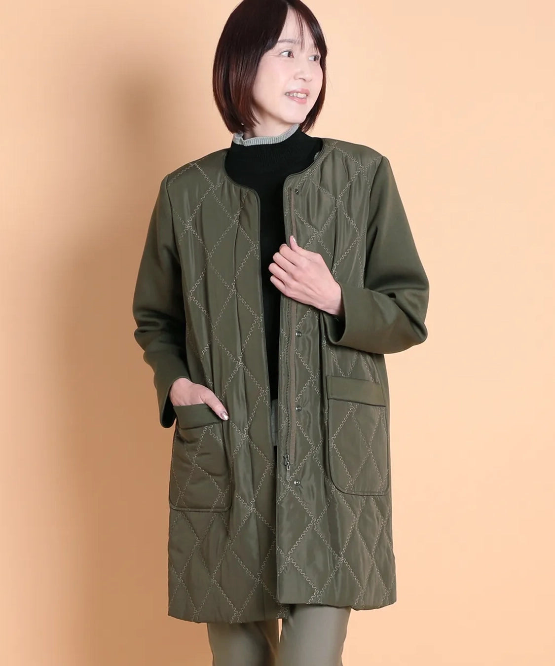 ダンボールニット×中綿キルトコート M'ID KANSAI YAMAMOTO (ミッド カンサイ ヤマモト)