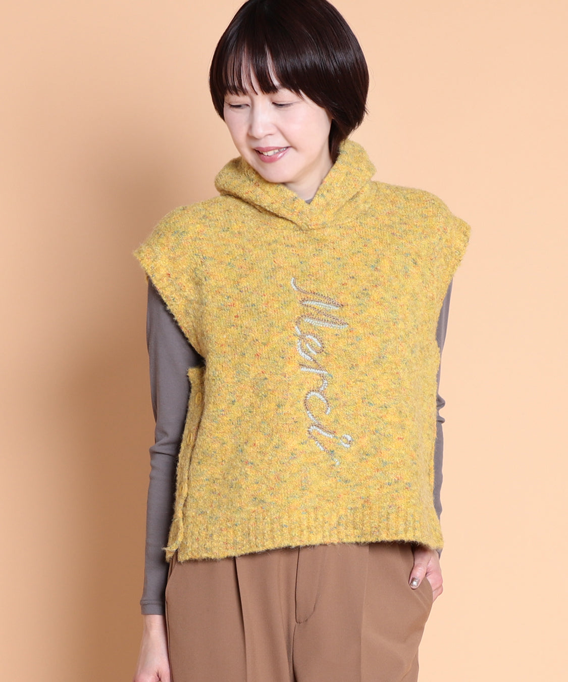 ループ刺繍ベスト  elife select(イーライフセレクト)  