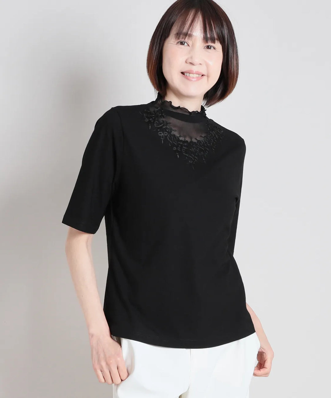 コットンSZ刺繍チュールMIXプルオーバー KANSAI BIS(カンサイビス)公式