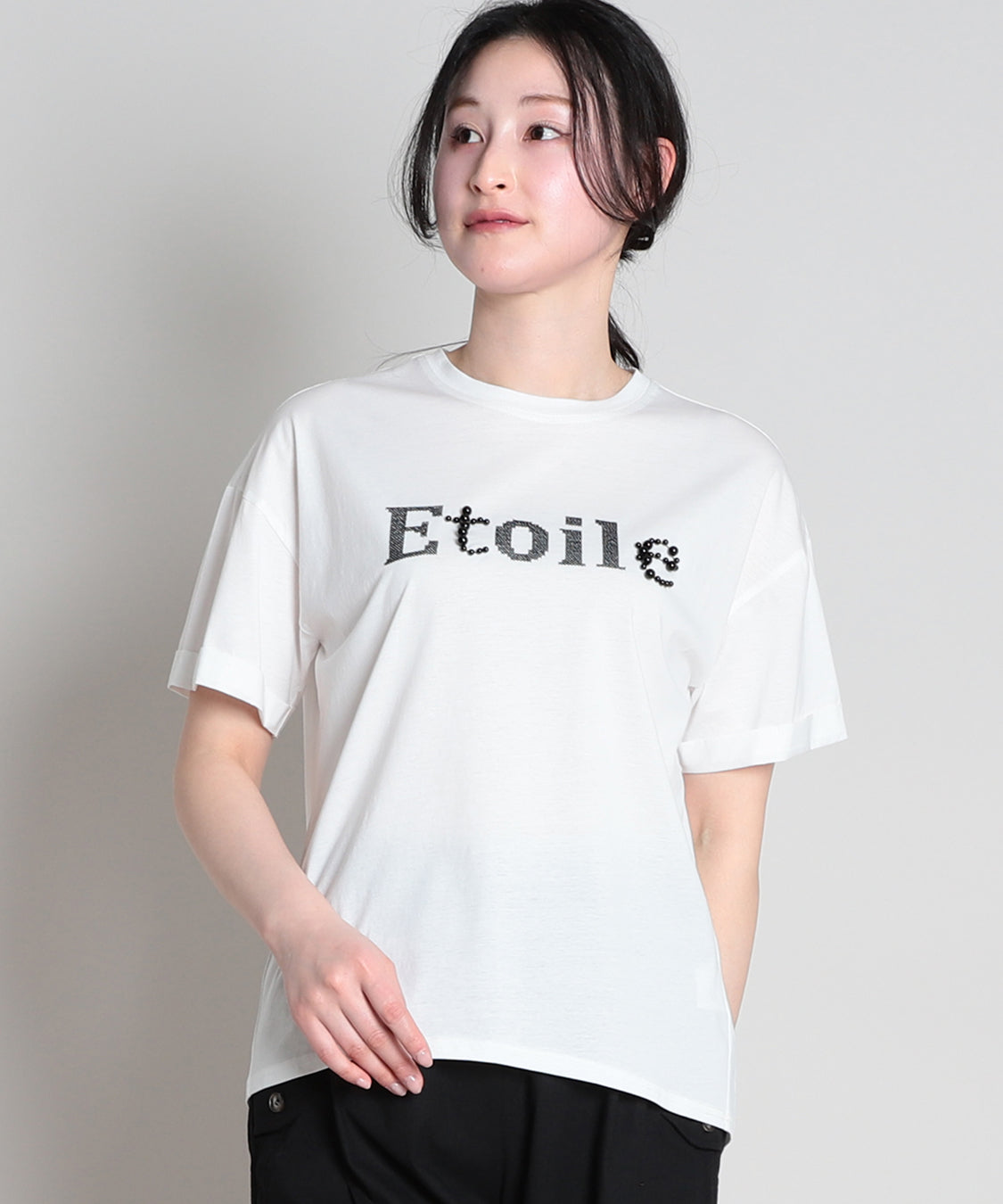EtoileパールTシャツ 【2024SS】 【サマーセール】 【週末限定2点以上お買い上げで10%OFF】
