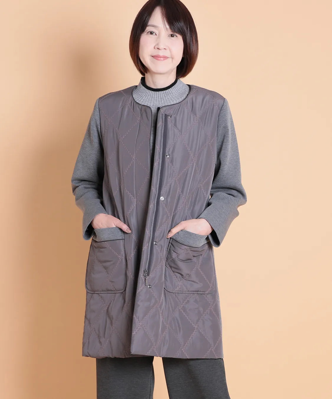 ダンボールニット×中綿キルトコート M'ID KANSAI YAMAMOTO (ミッド カンサイ ヤマモト)