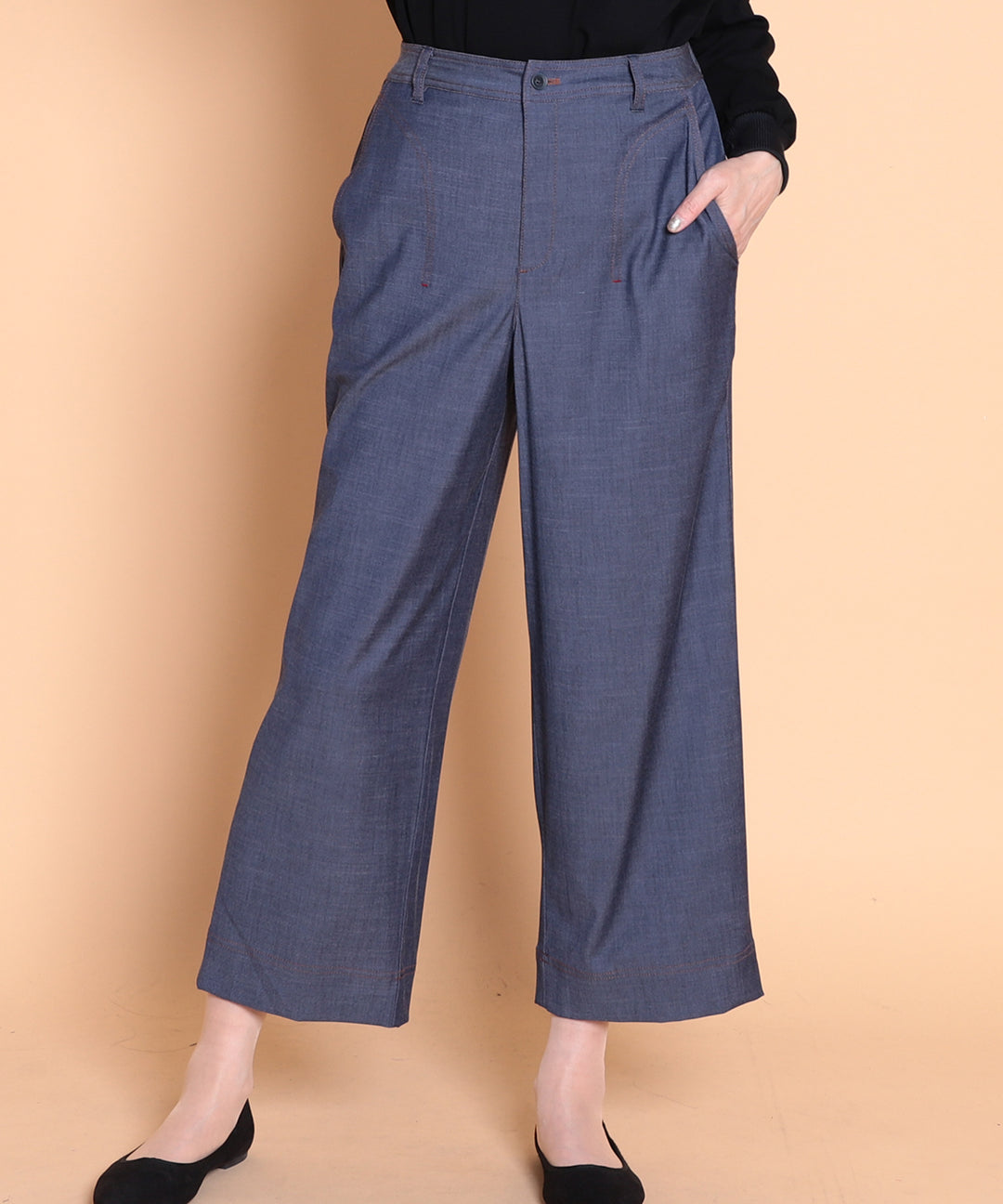 セフォラシャンブレーワイドアンクルパンツ KANSAI BIS(カンサイビス