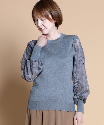 elife_select(イーライフセレクト) レースカットソー