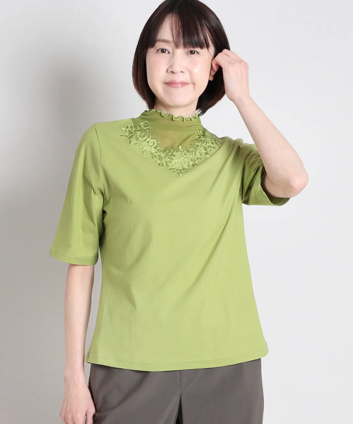 コットンSZ刺繍チュールMIXプルオーバー KANSAI BIS(カンサイビス)公式