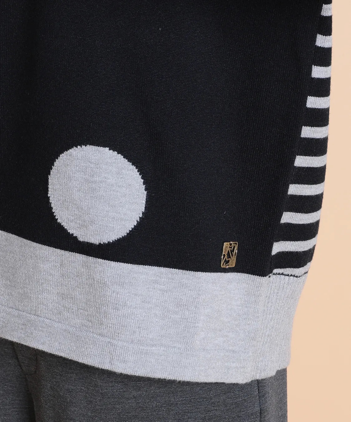 ドットボーダーMIXニットプルオーバー M'ID KANSAI YAMAMOTO (ミッド カンサイ ヤマモト)