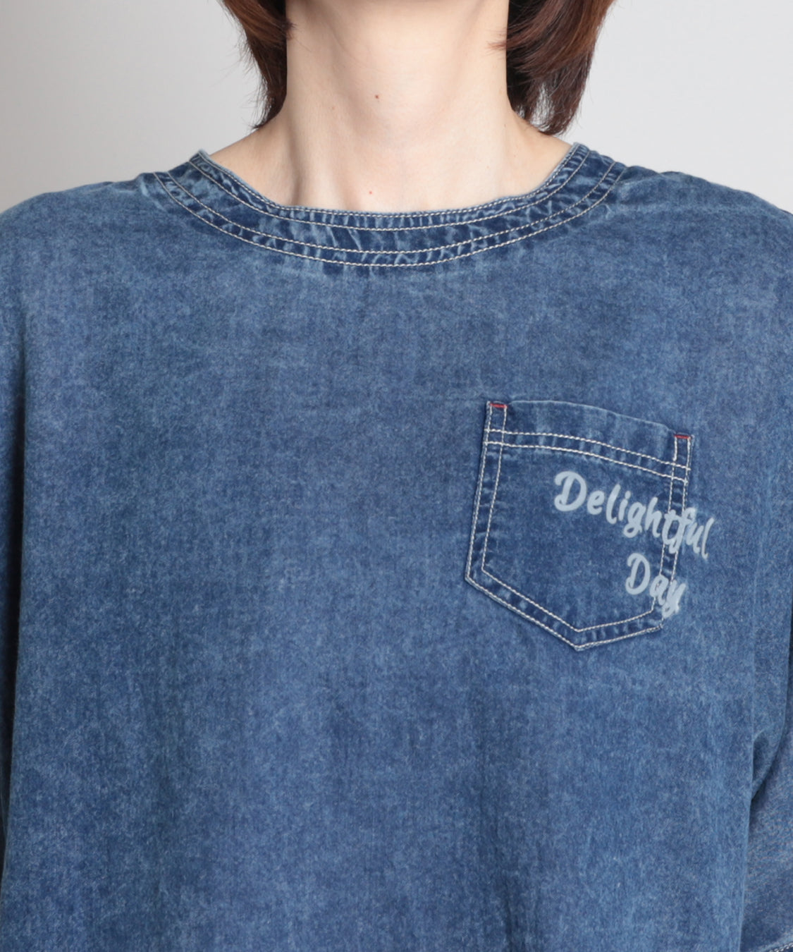 2.2oz Lite Denim クルー セラビ(C'EST LA VIE)