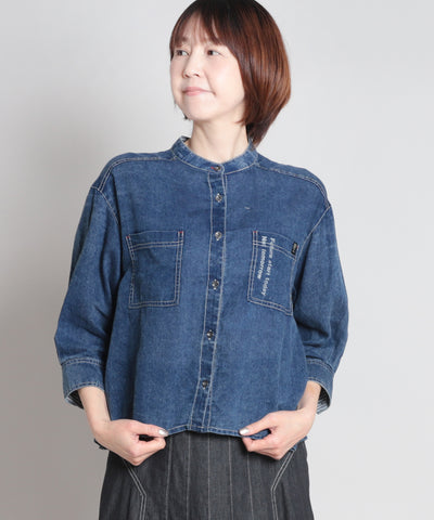 2.2oz Lite denim ストライプ セラビ(C'EST LA VIE)