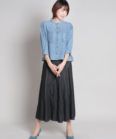 2.2oz Lite denim ストライプ セラビ(C'EST LA VIE)