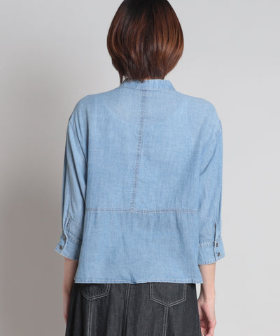 2.2oz Lite denim ストライプ セラビ(C'EST LA VIE)