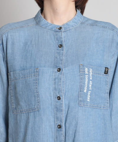 2.2oz Lite denim ストライプ セラビ(C'EST LA VIE)