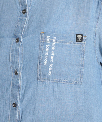 2.2oz Lite denim ストライプ セラビ(C'EST LA VIE)
