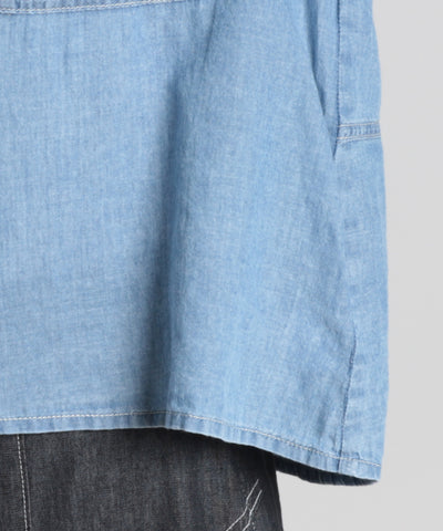 2.2oz Lite denim ストライプ セラビ(C'EST LA VIE)