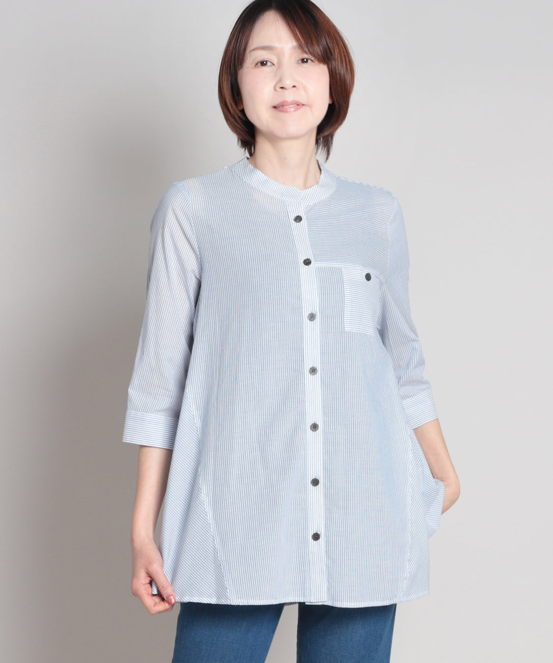 サニーデイストライプロングシャツ KANSAI BIS(カンサイビス)