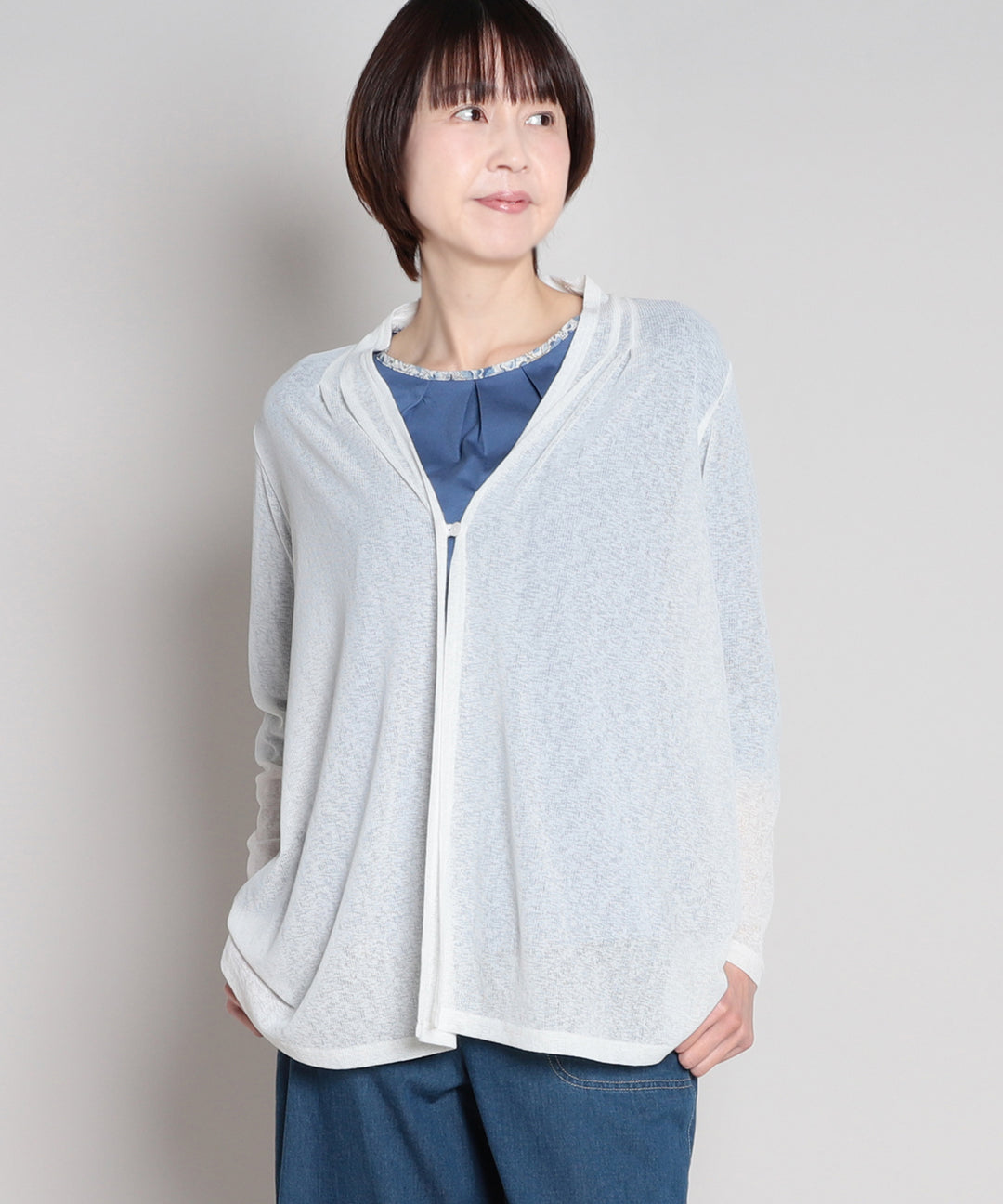 シェアスピリット 総柄プリント ロングカーディガン シェアスピリット 総柄プリント ロングカーディガン シェア