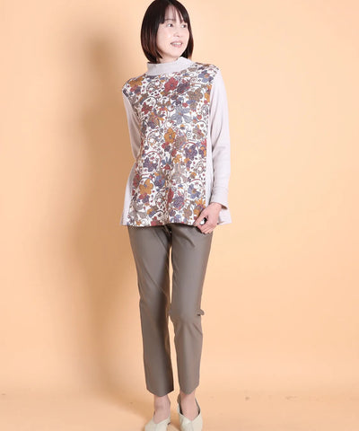 リバティ オーキッドガーデンウールJQリブミックスチュニック SAVOIR (サヴォア)