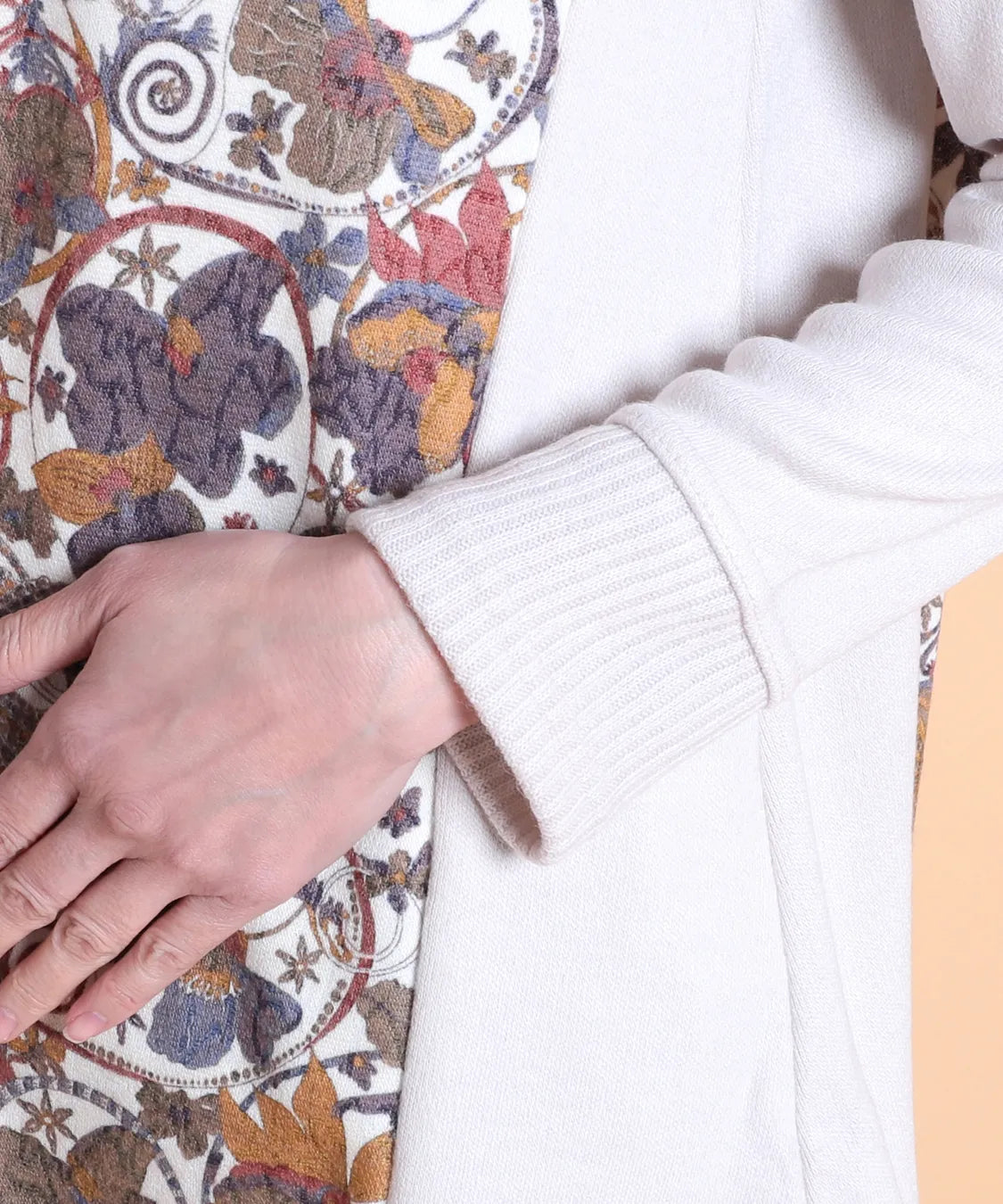 リバティ オーキッドガーデンウールJQリブミックスチュニック SAVOIR (サヴォア)