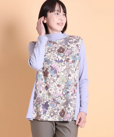 リバティ オーキッドガーデンウールJQリブミックスチュニック SAVOIR (サヴォア)