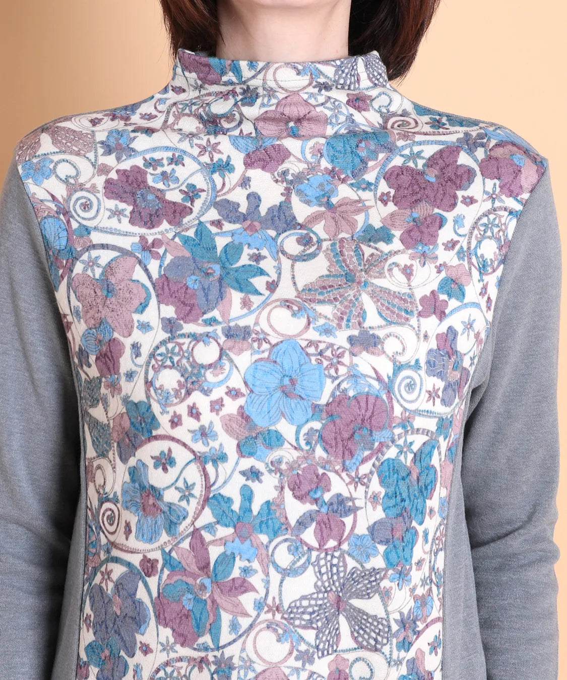 リバティ オーキッドガーデンウールJQミックスプルオーバー SAVOIR (サヴォア)