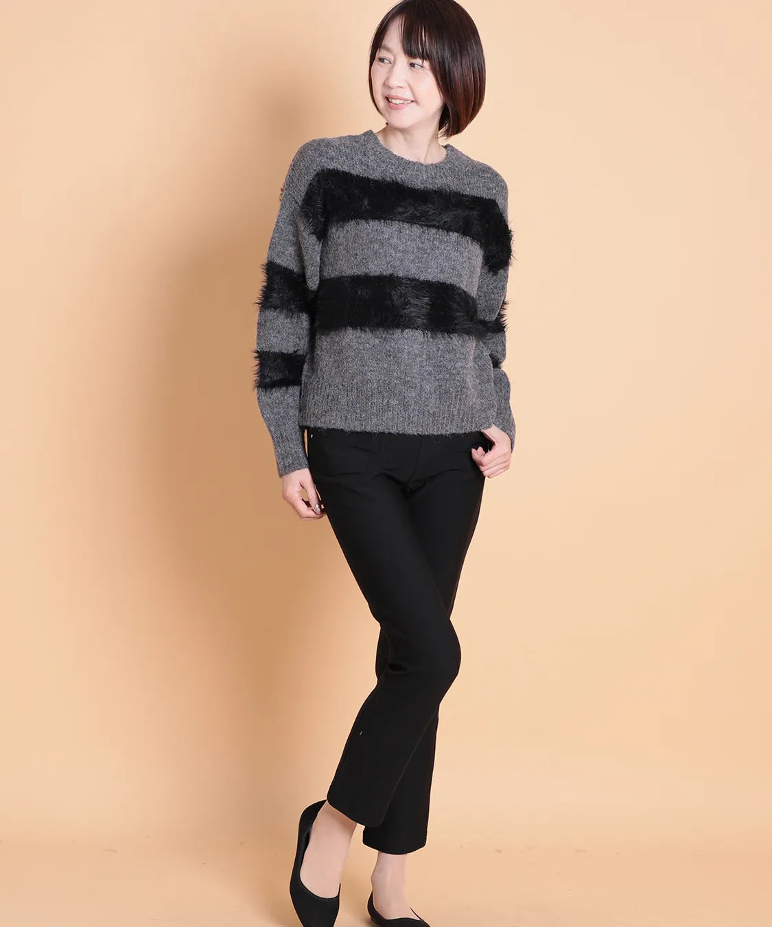 QPLUS シャギーボーダーPO C'EST LA VIE (セラビ)