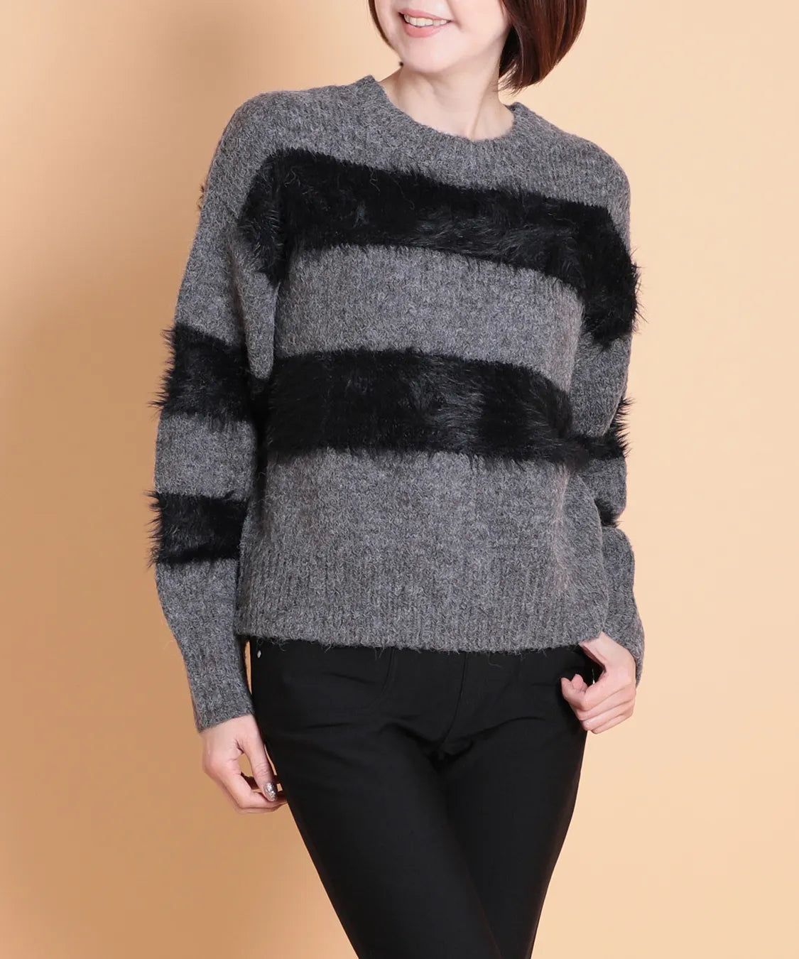 QPLUS シャギーボーダーPO C'EST LA VIE (セラビ)