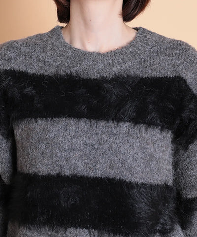 QPLUS シャギーボーダーPO C'EST LA VIE (セラビ)