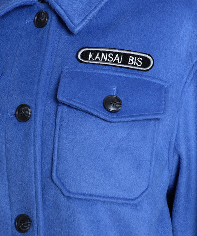 KANSAI BIS(カンサイビス) マイクロシープワッペン付きロングシャツ