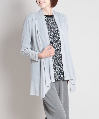 梨地ジャージーロングカーディガン  KANSAI BIS(カンサイビス)