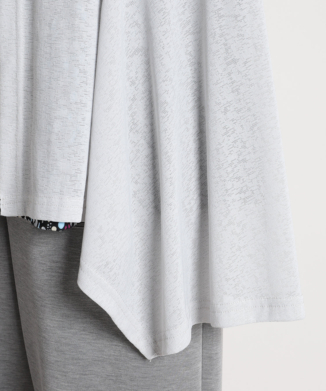 梨地ジャージーロングカーディガン  KANSAI BIS(カンサイビス)