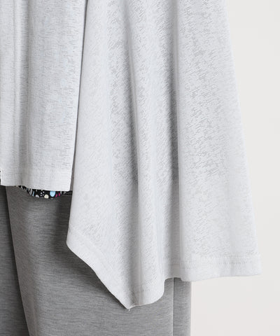 梨地ジャージーロングカーディガン  KANSAI BIS(カンサイビス)