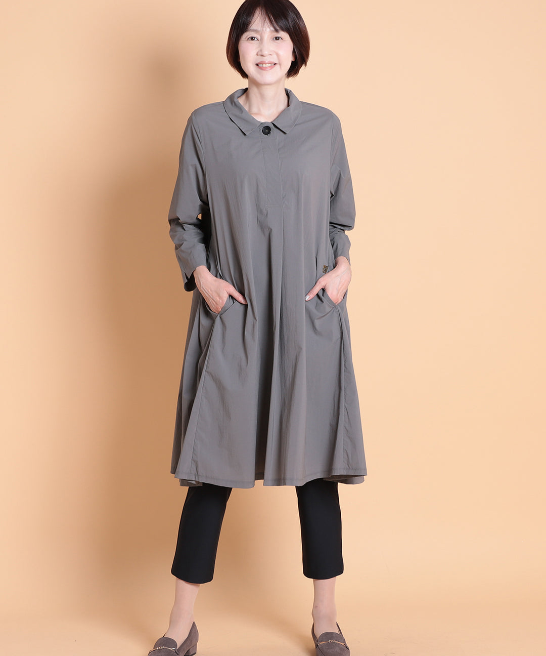 コットンナイロンシャツワンピース M'ID KANSAI YAMAMOTO (ミッド