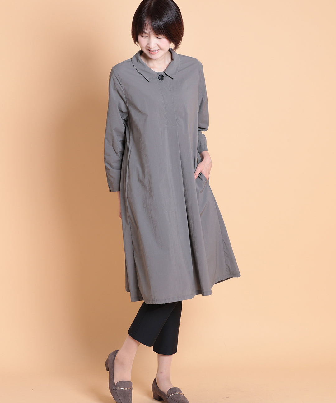 コットンナイロンシャツワンピース M'ID KANSAI YAMAMOTO (ミッド