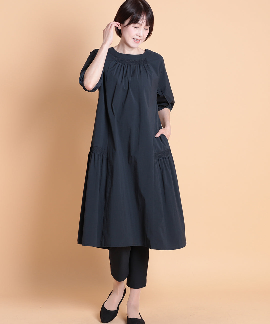 ellie ナイロンワンピース ellie ナイロンワンピース