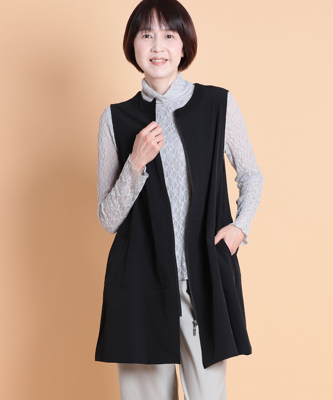 ハイテンションロングベスト M'ID KANSAI YAMAMOTO (ミッド カンサイ