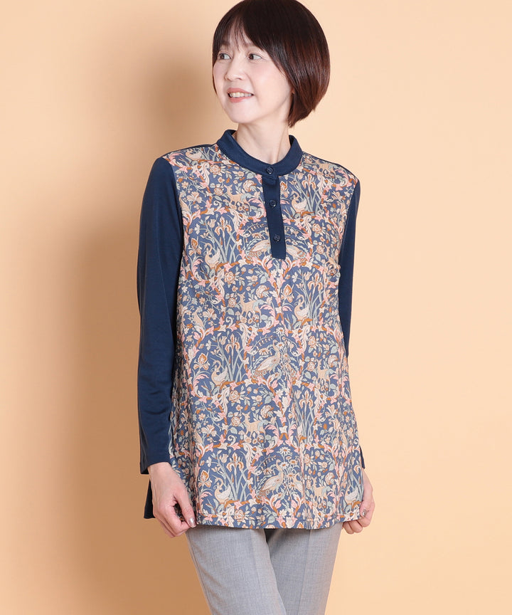 リバティ クラフトマンシップタナローンMIXチュニック リバティ