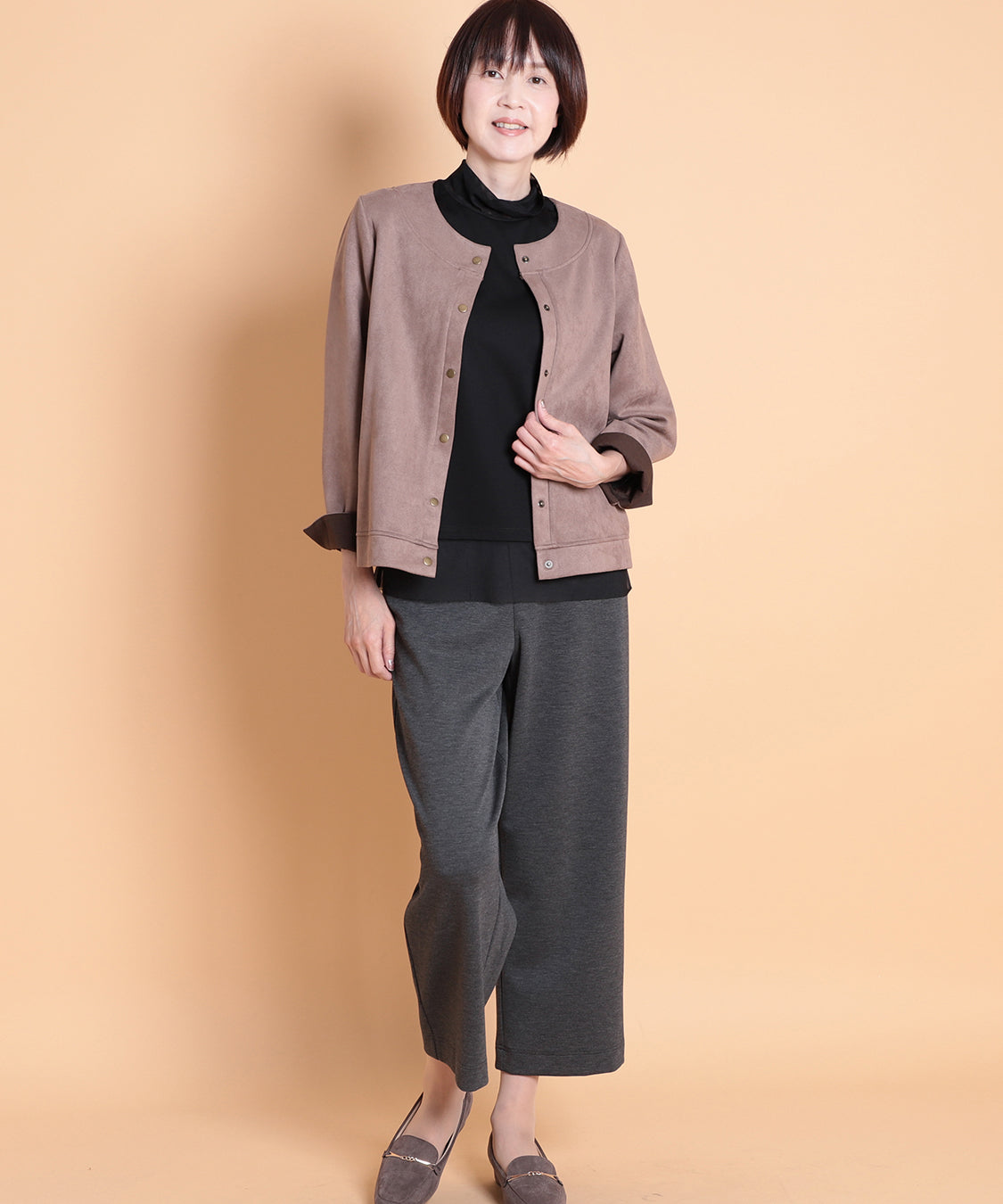 ストレッチスエードジャケット　 KANSAI profumo(カンサイプロフューモ) 