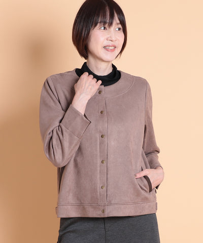 ストレッチスエードジャケット　 KANSAI profumo(カンサイプロフューモ) 
