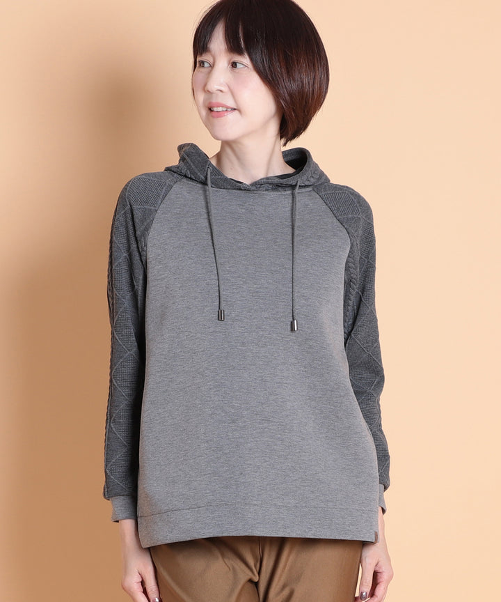 MNML BALLET フーディ パーカー Washed Black 送料込み ダンボールJQミックスパーカープルオーバー KANSAI profumo