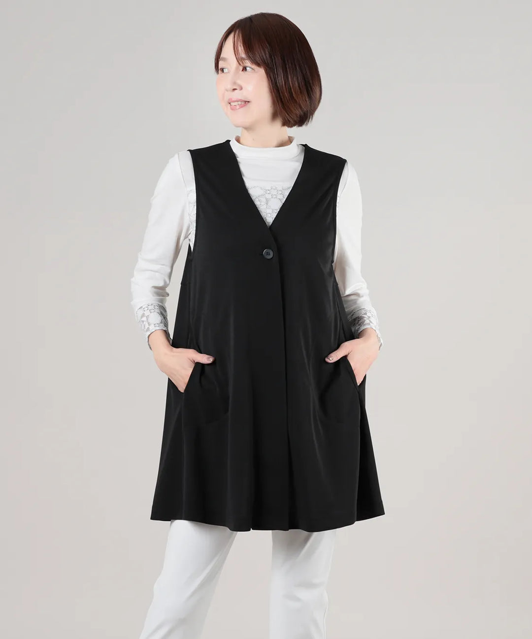 ラティフィDRYロングベスト KANSAI BIS(カンサイビス) 公式ストア 50代 ラティフィDRYロングベスト KANSAI BIS(カンサイビス) 公式ストア 50代