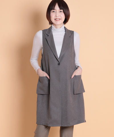 ウーリッシュツイルロングベスト　KANSAI profumo(カンサイプロフューモ) 