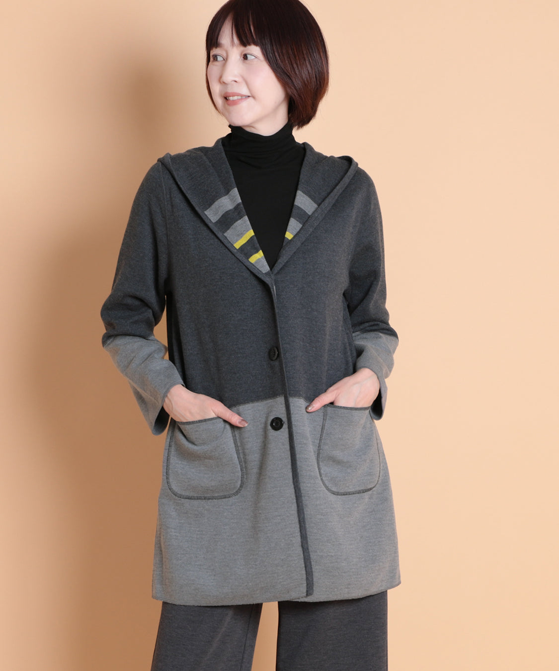 リバーシブルWニットコーディガン　KANSAI profumo(カンサイプロフューモ) 