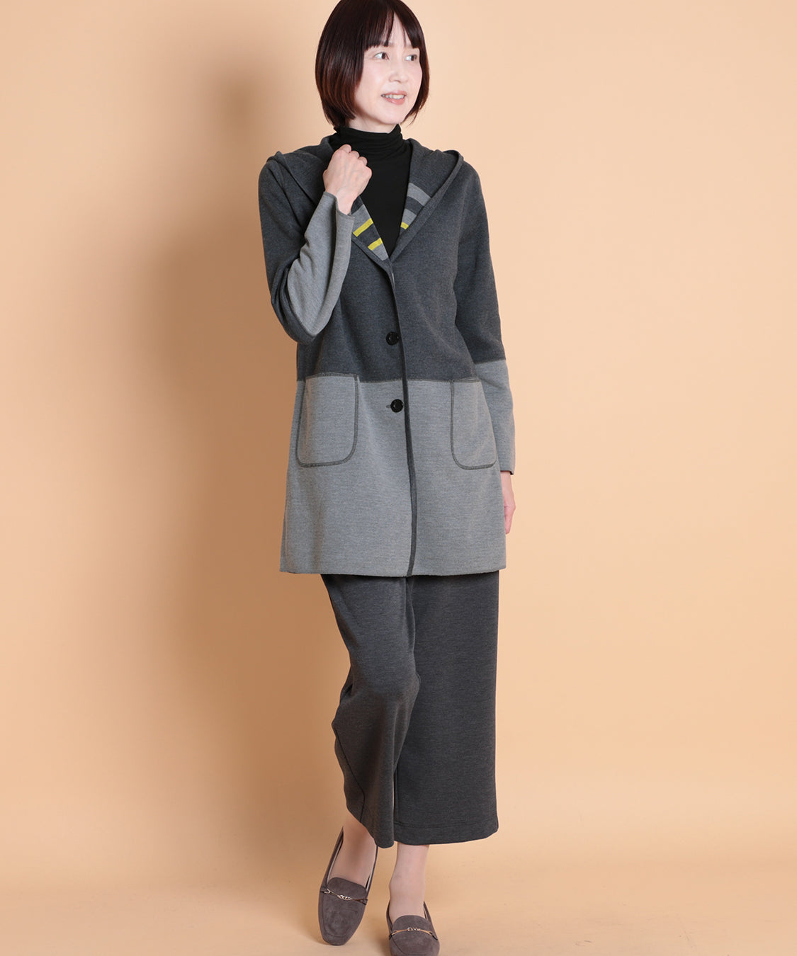 リバーシブルWニットコーディガン　KANSAI profumo(カンサイプロフューモ) 