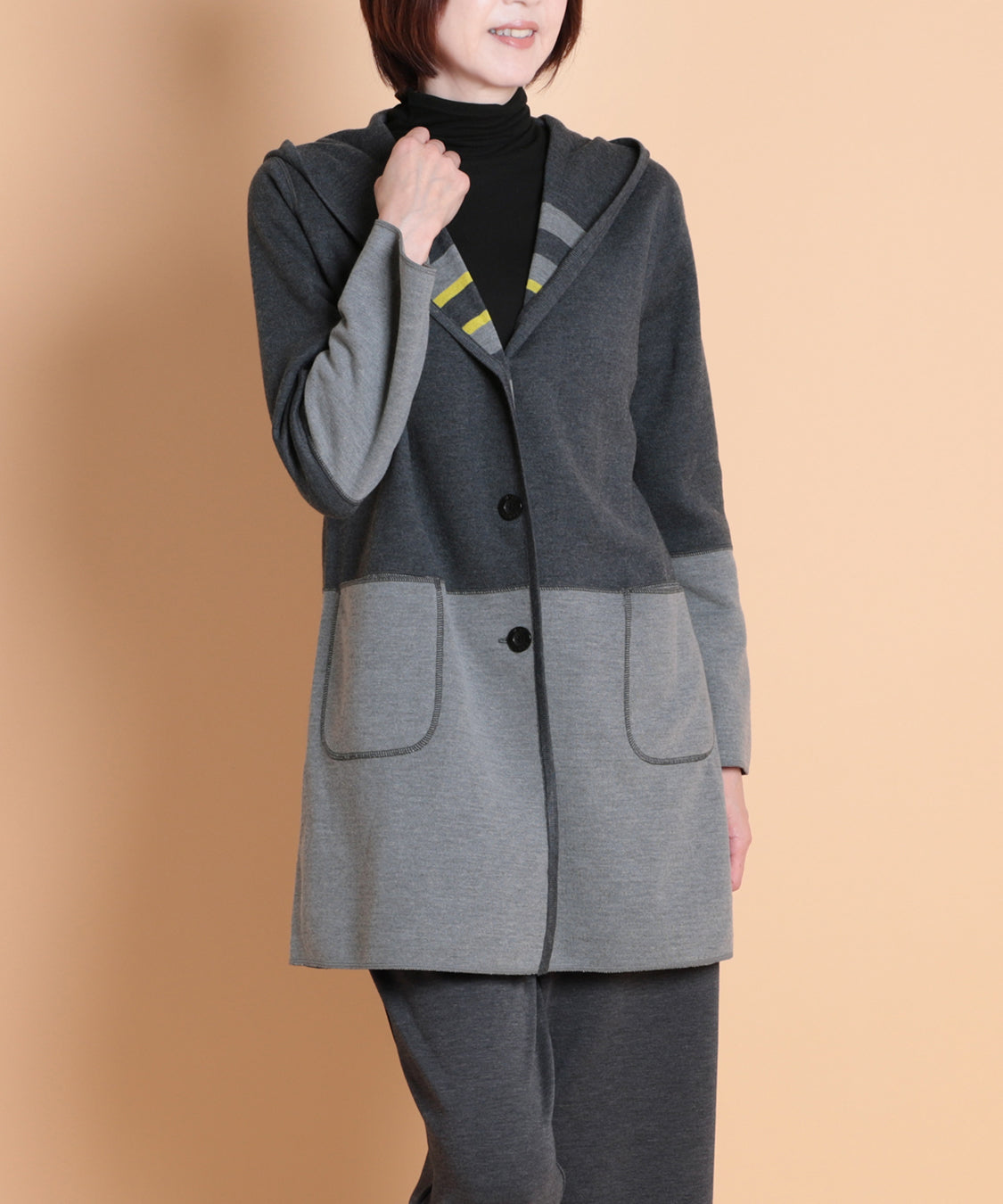 リバーシブルWニットコーディガン　KANSAI profumo(カンサイプロフューモ) 